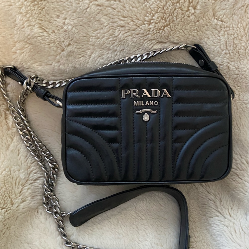 Black Prada Diagramme Bag
